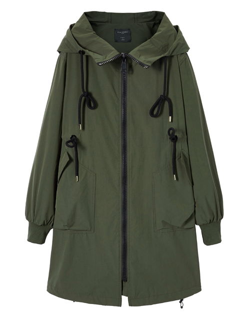 【衣服嘉貝逸飛20年春裝新款女式風衣外套】- 